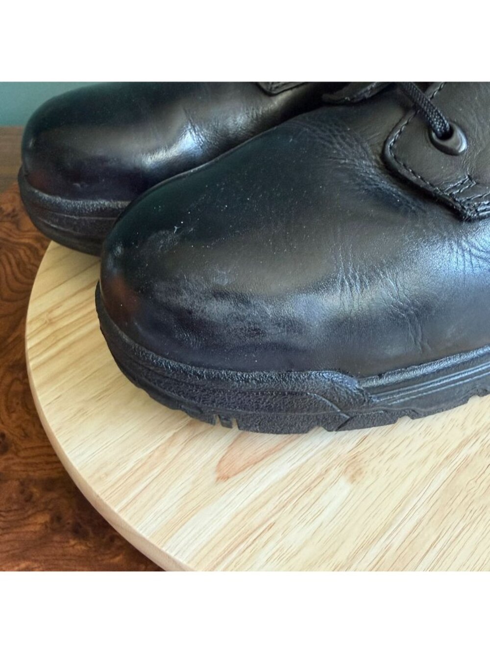 Timberland PRO TiTAN Mens Size 13 Alloy Toe Oxford Black Leather TB 040044 001 - Picture 5 of 16